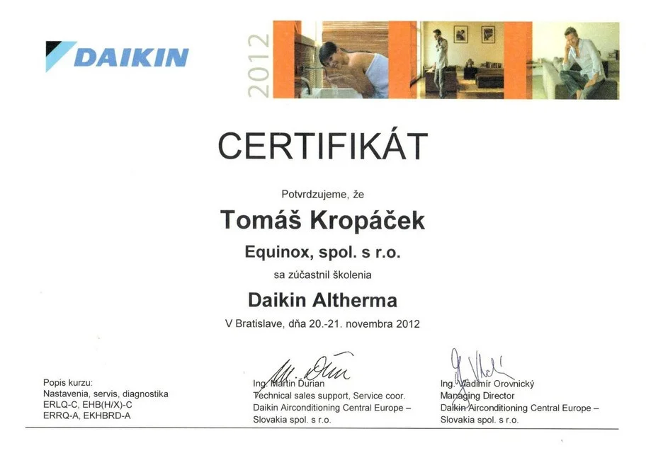 Školenie Daikin