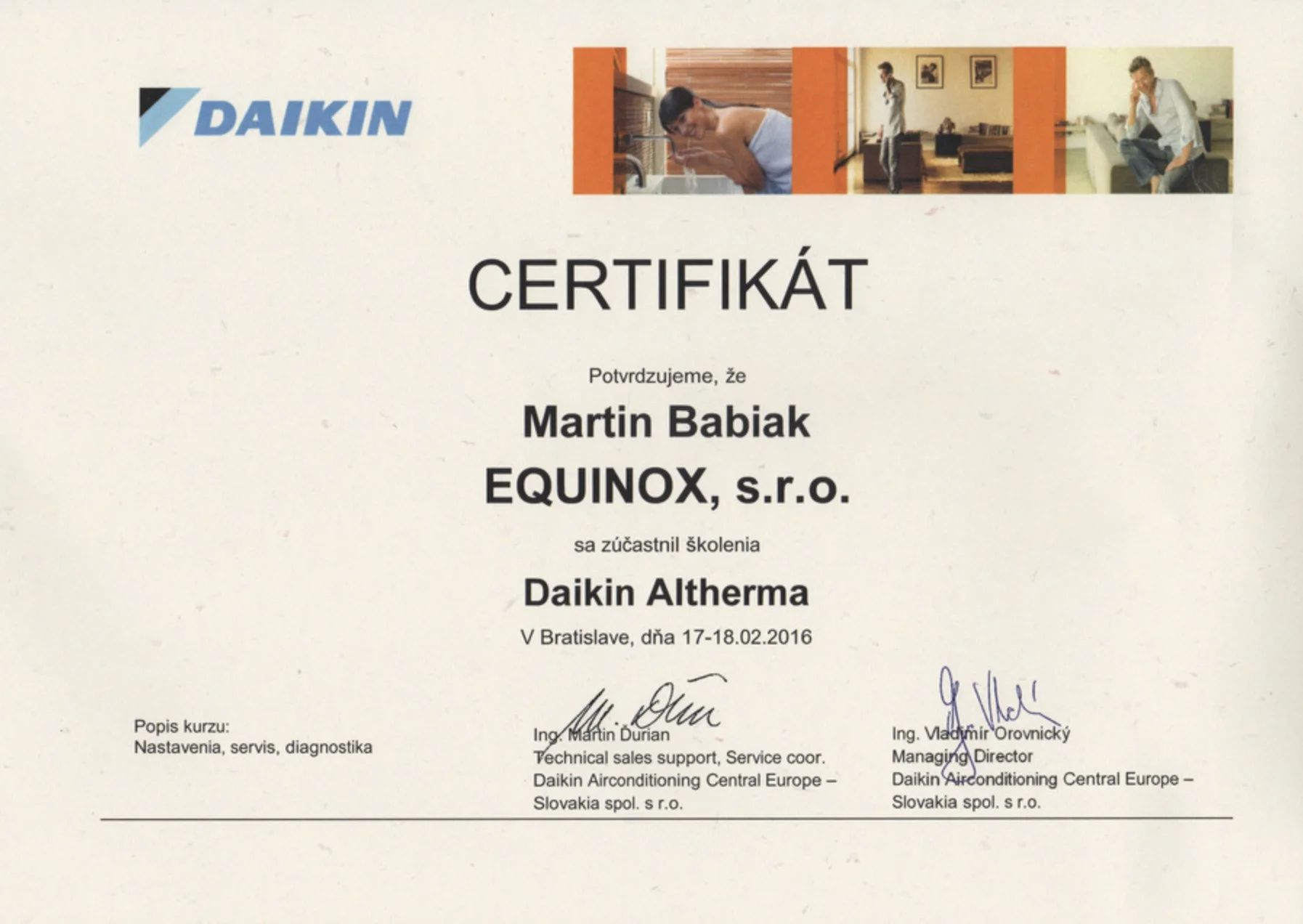 Školenie Daikin