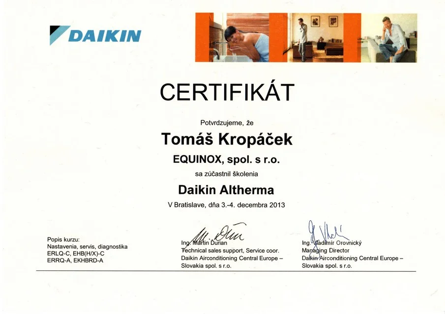 Školenie Daikin