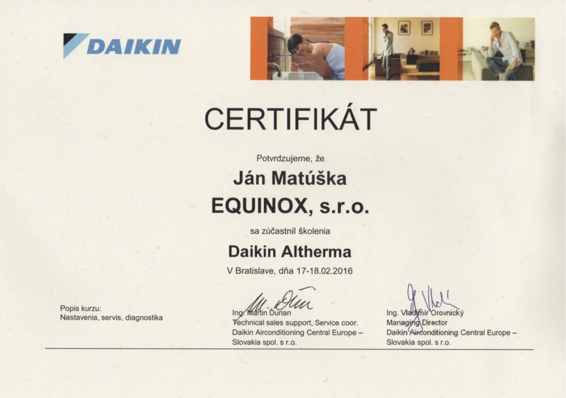 Školenie Daikin
