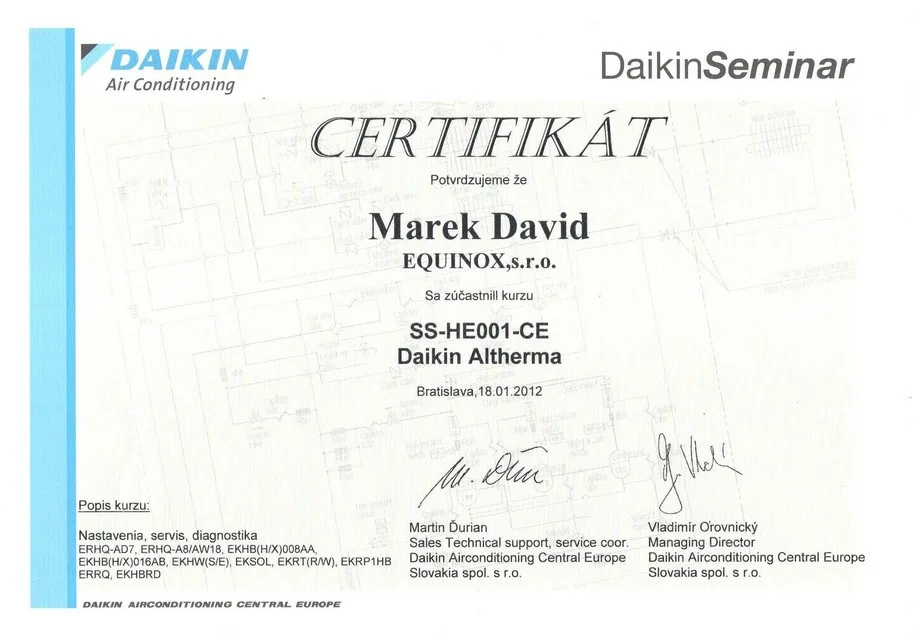 Školenie Daikin