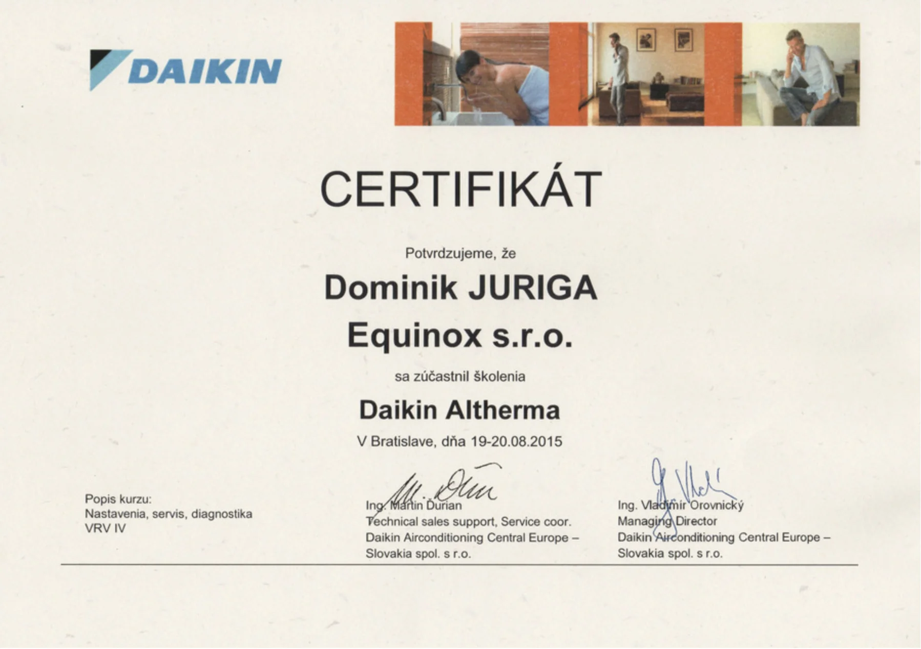 Školenie Daikin