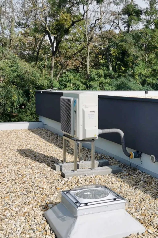 Tepelné čerpadlo vzduch voda Daikin Altherma 3 6kW s chladením rodinný dom Birkenweg