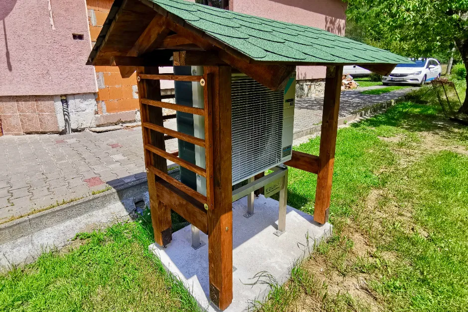 Tepelné čerpadlo vzduch voda Daikin Altherma 3 8kW rodinný dom Bartošova Lehôtka