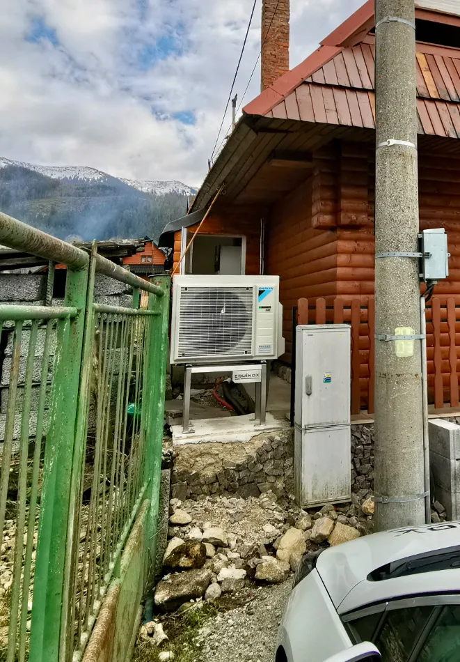 Tepelné čerpadlo vzduch voda Daikin Altherma 3 8kW rodinný dom Liptovská Lúžna
