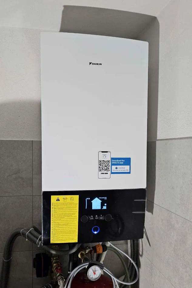 Tepelné čerpadlo vzduch voda Daikin Altherma 3 8kW rodinný dom Liptovský Ondrej