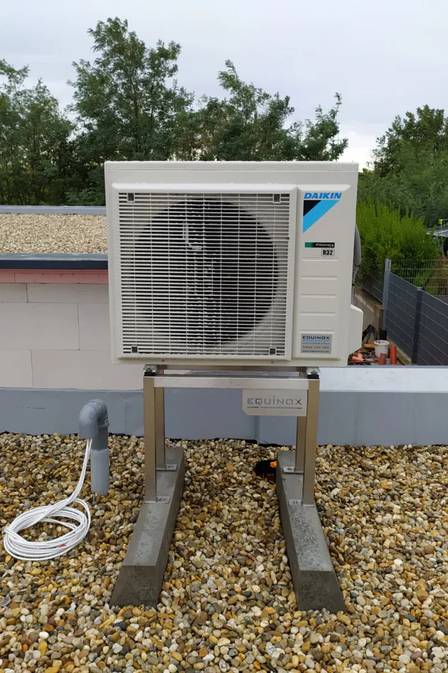 Tepelné čerpadlo vzduch voda Daikin Altherma 3 8kW s chladením rodinný dom Nickelsdorf