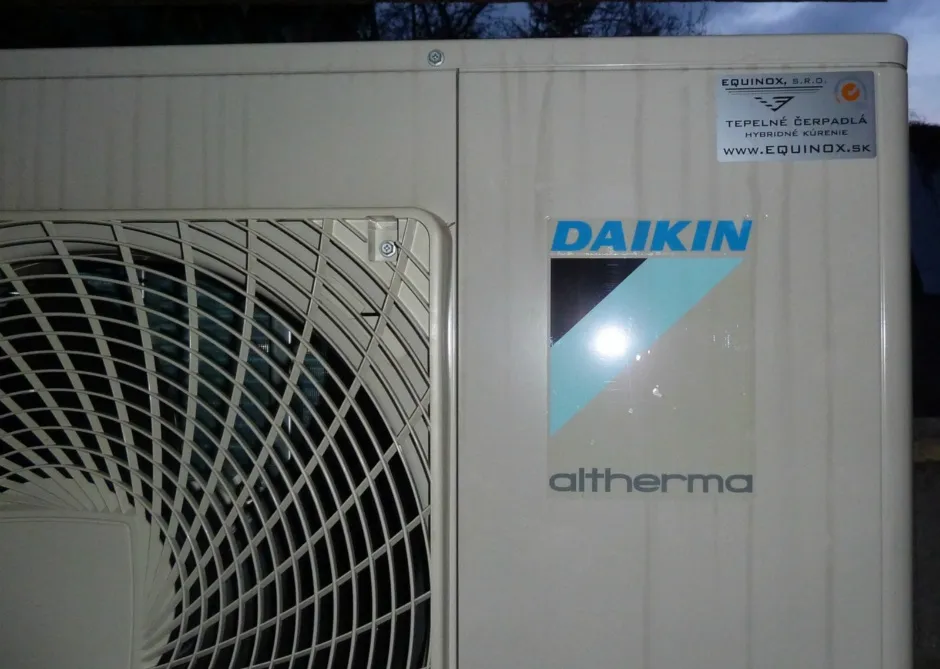 Tepelné čerpadlo vzduch voda Daikin Altherma HT vysokoteplotné 16kW rodinný dom Tajov