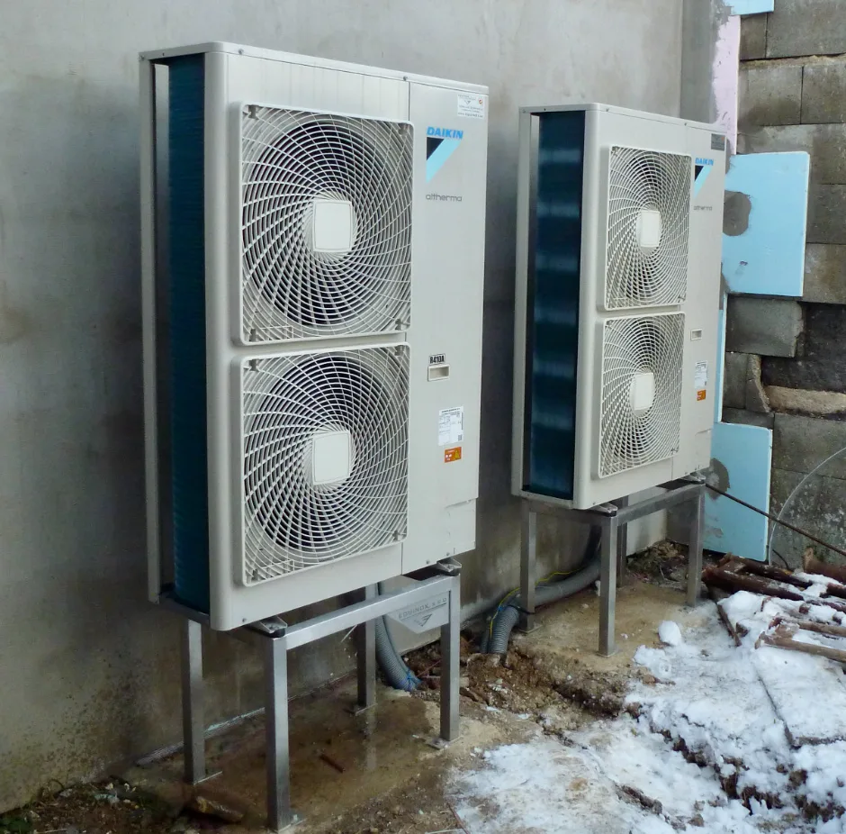 Tepelné čerpadlo vzduch voda Daikin Altherma HT vysokoteplotné 16kW ubytovňa Sklené