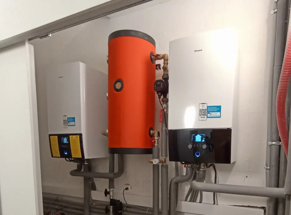 Tepelné čerpadlo vzduch voda Daikin Altherma HT3 vysokoteplotné 18kW masážny sálon Lučenec