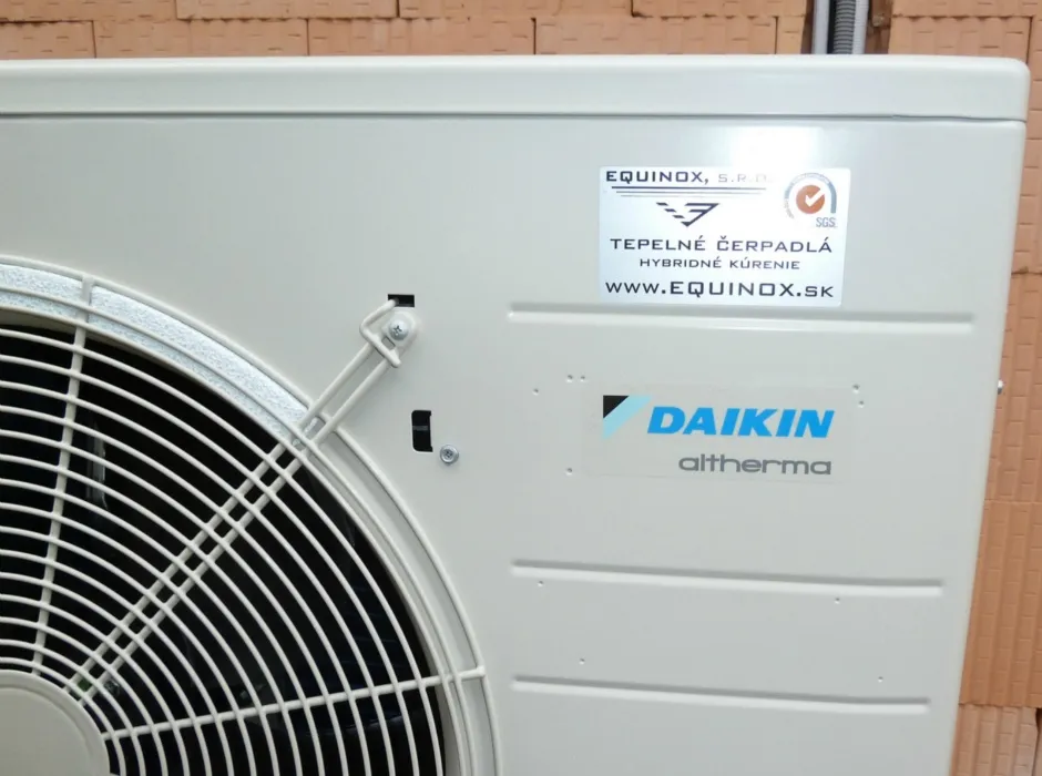 Tepelné čerpadlo vzduch voda Daikin Altherma LT 6kW rodinný dom Melek