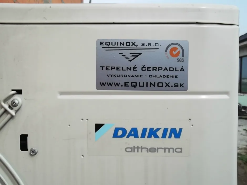 Tepelné čerpadlo vzduch voda Daikin Altherma LT 6kW rodinný dom Sučany