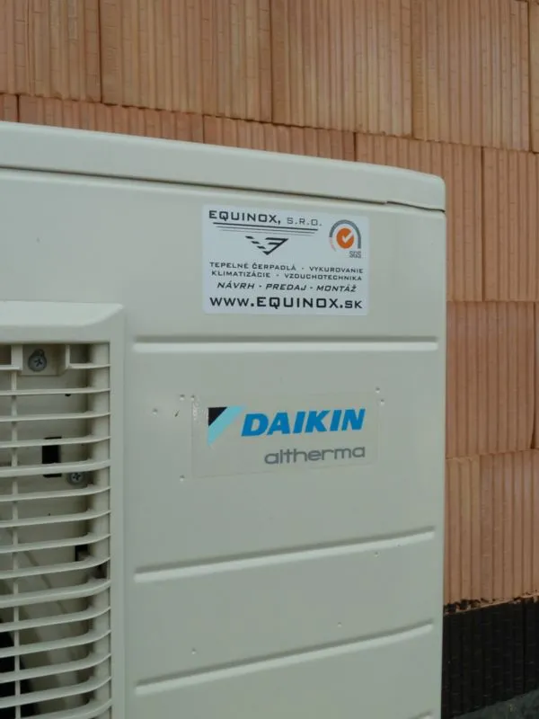Tepelné čerpadlo vzduch voda Daikin Altherma LT 8kW rodinný dom Kunerad