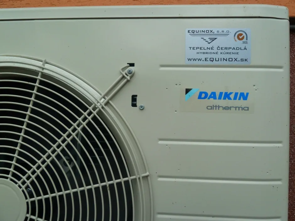 Tepelné čerpadlo vzduch voda Daikin Altherma LT 8kW rodinný dom Moravské Lieskové