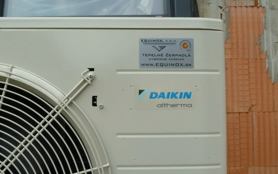 Tepelné čerpadlo vzduch voda Daikin Altherma LT 8kW rodinný dom Považská Bystrica