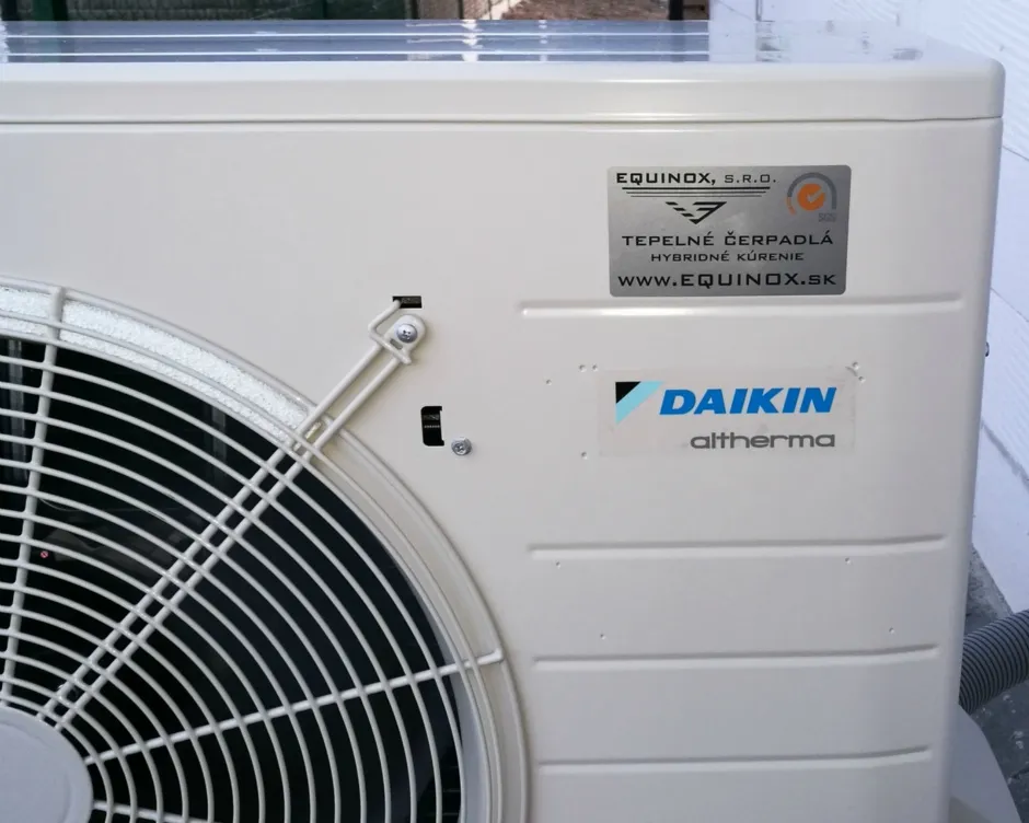 Tepelné čerpadlo vzduch voda Daikin Altherma LT 8kW rodinný dom Štiavnička