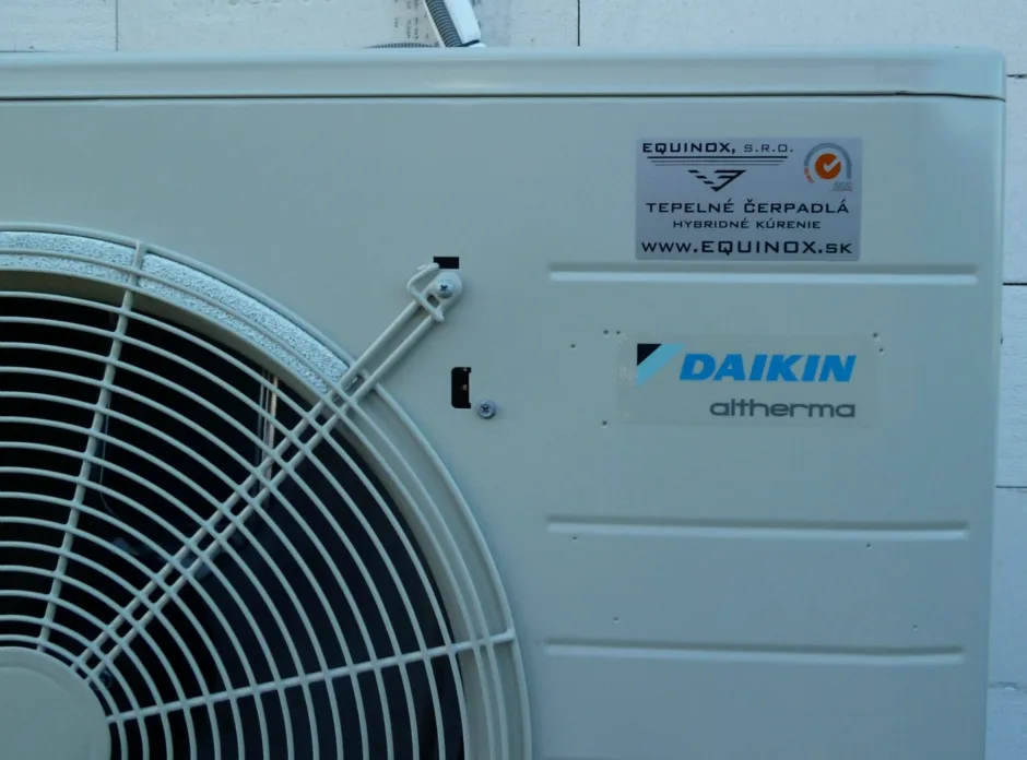 Tepelné čerpadlo vzduch voda Daikin Altherma LT 8kW rodinný dom Veľká Lúka
